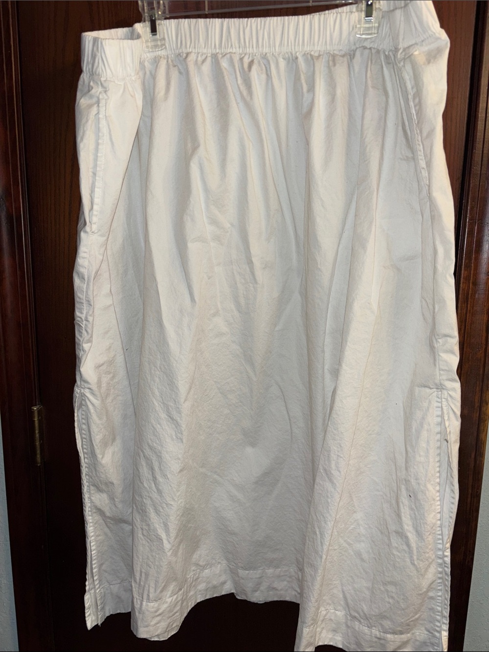 Old Navy White 100% Cotton Skirt w/ Pockets 2X XXL